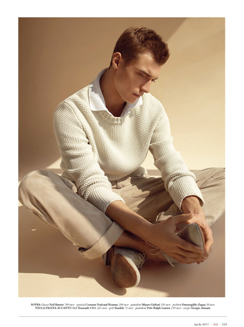 Clément Chabernaud by Emilio Tini for GQ Italia April 2011
