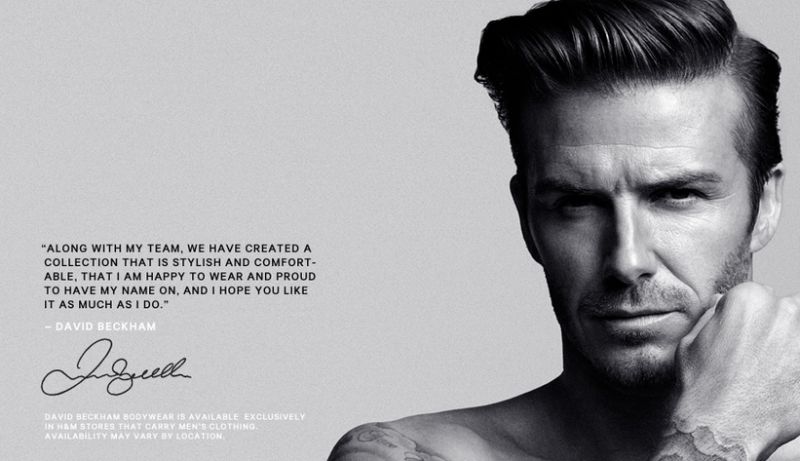 David Beckham Models his Line for a 'Bodywear' Update for H&M