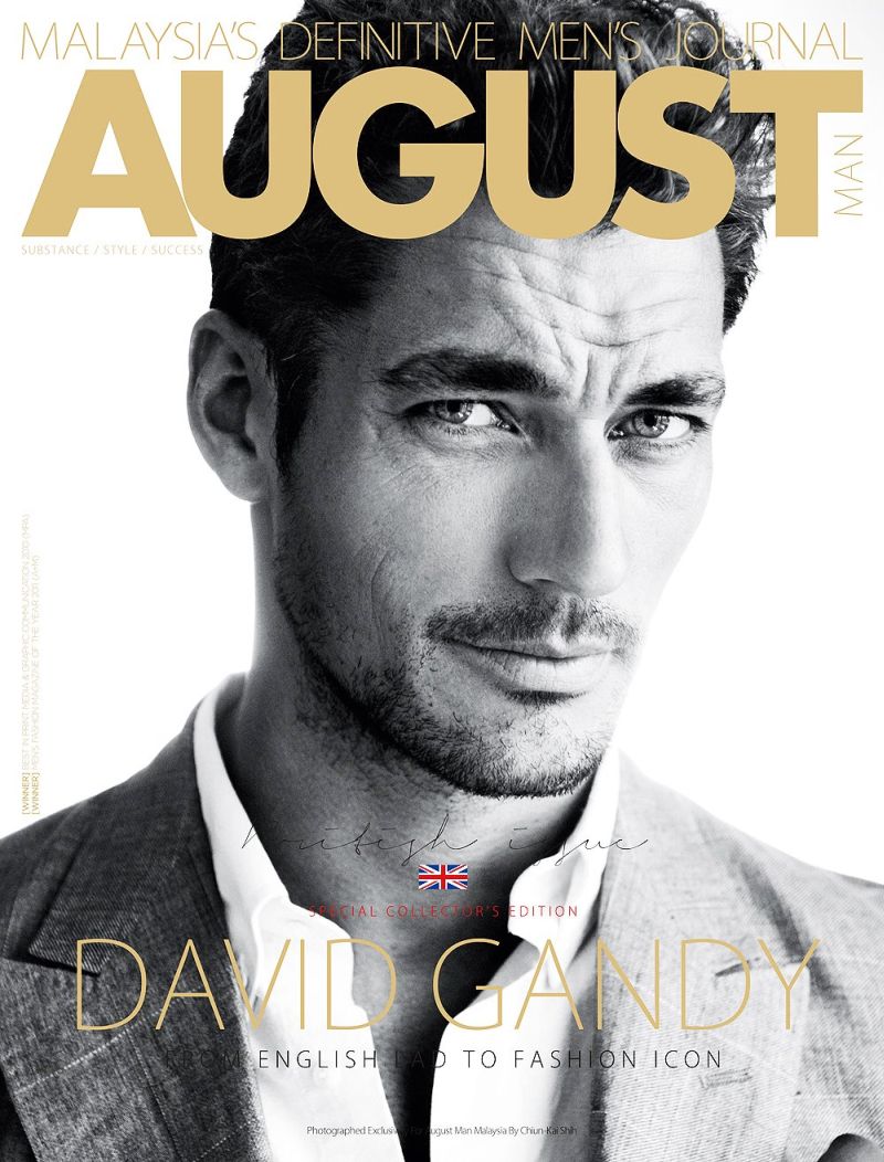 David Gandy Covers August Man's July 2012 Issue – The Fashionisto