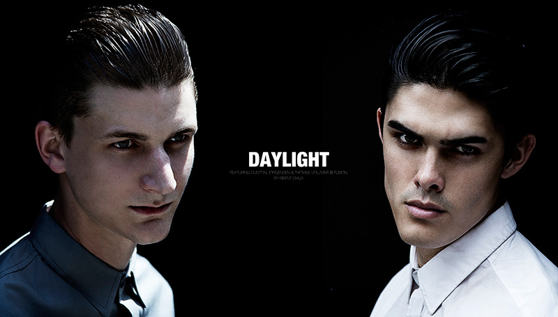 Thomas Vollmar & Clinton Jorgenson in 'Daylight' by Brent Chua for Fashionisto Exclusive