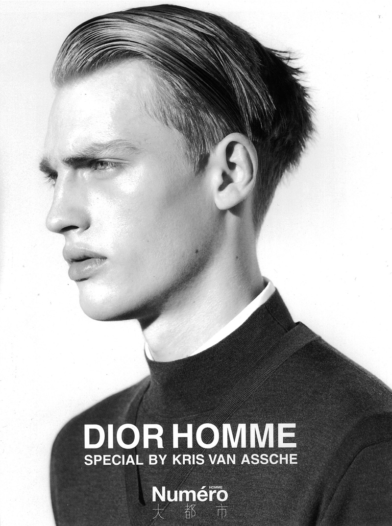 Adrien Sahores, Max Rendell & Victor Nylander Don Dior Homme Fall/Winter 2012 for Numéro Homme China