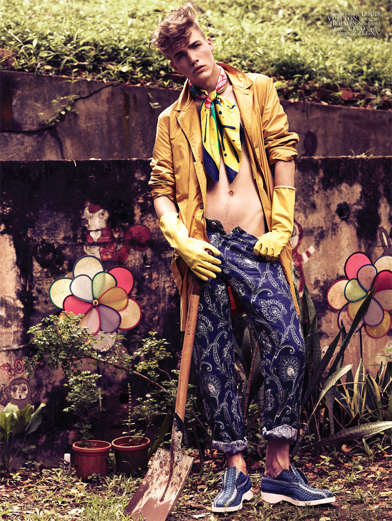 Dominik Takacs by Mark Law for Men’s Folio