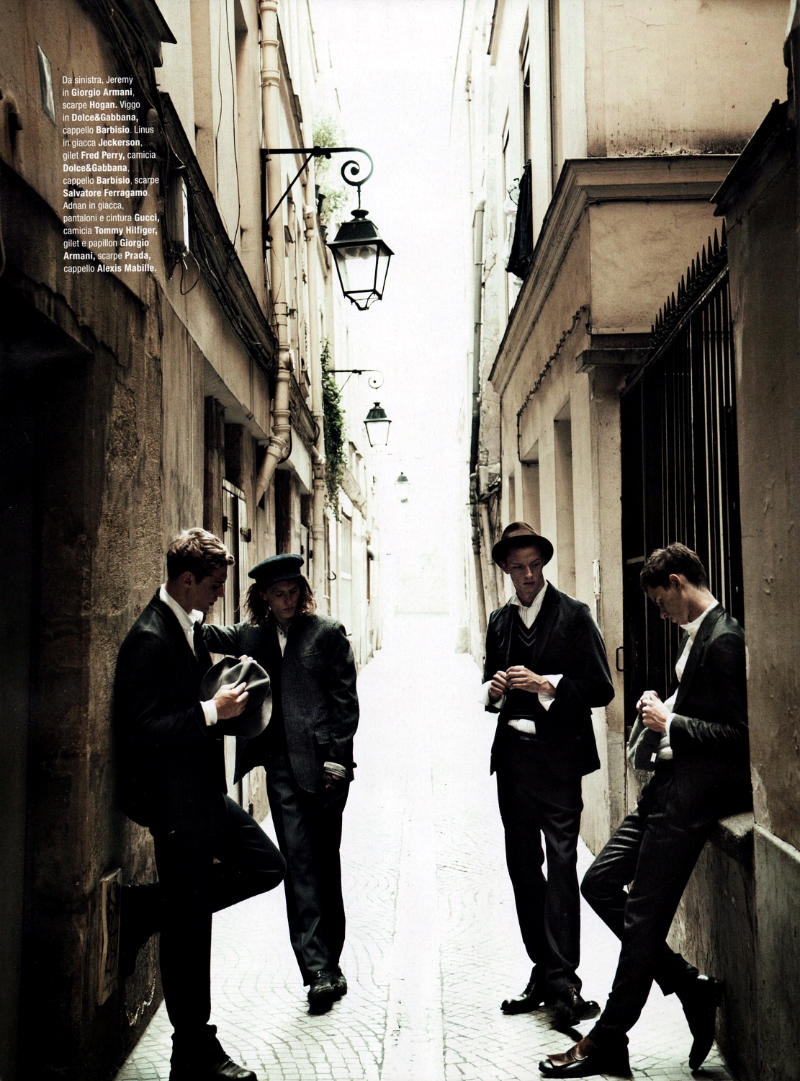 Jeremy Dufour, Viggo Jonasson, Linus Gustin & Adnan Djinovic by Matthew Brookes for GQ Italia