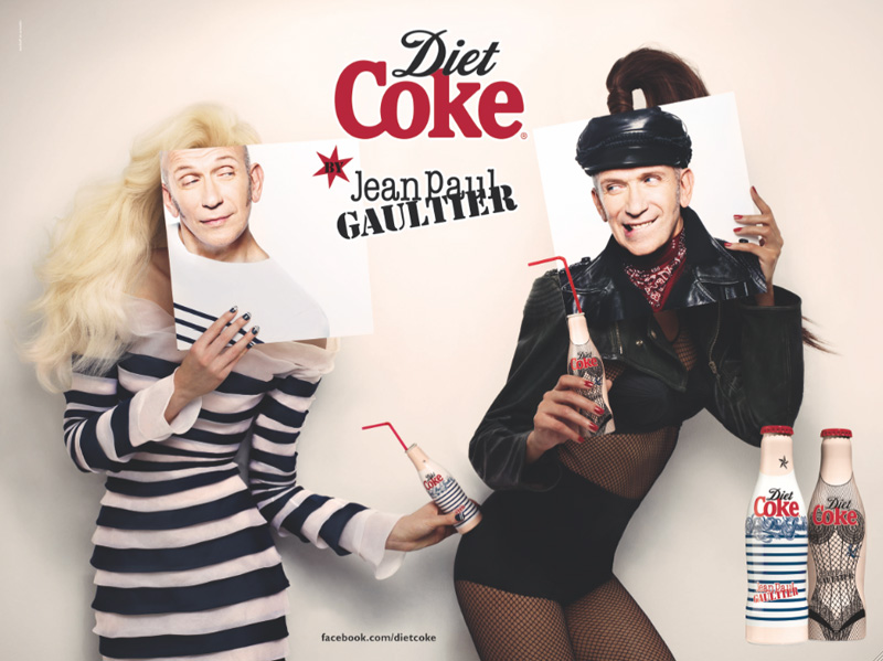 Jean Paul Gaultier by Stéphane Sednaoui for Diet Coke Campaign