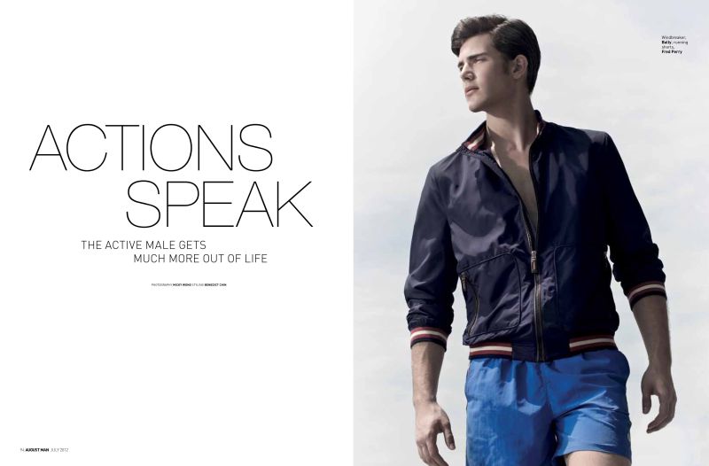 Joey Slomowitz Works Out for August Man