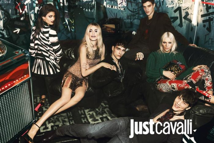 Alexandre Cunha, Josh Beech & Simone Nobili Front Just Cavalli Fall/Winter 2012 Campaign