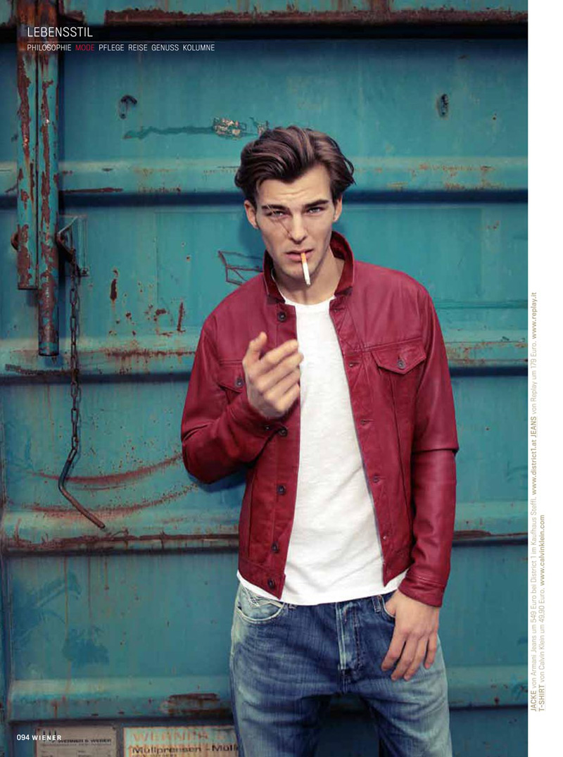 Patrick Kafka by Moritz Schell for Wiener Magazine