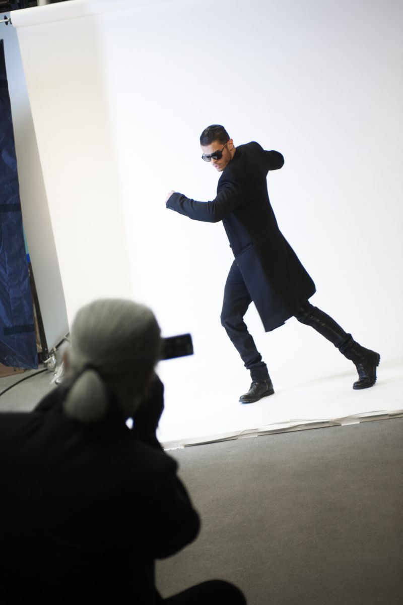 Behind the Scenes | Baptiste Giabiconi for Karl Fall/Winter 2012 Campaign
