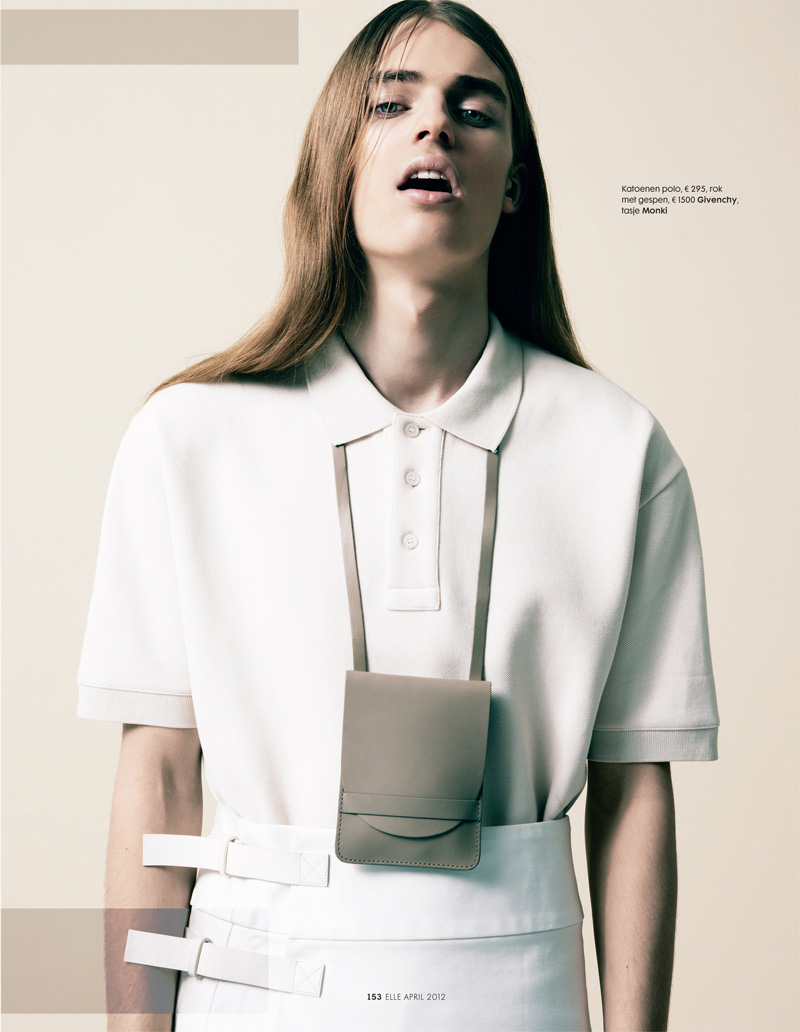 Klaus Vaivars by Jeroen W Mantel for Elle Netherlands