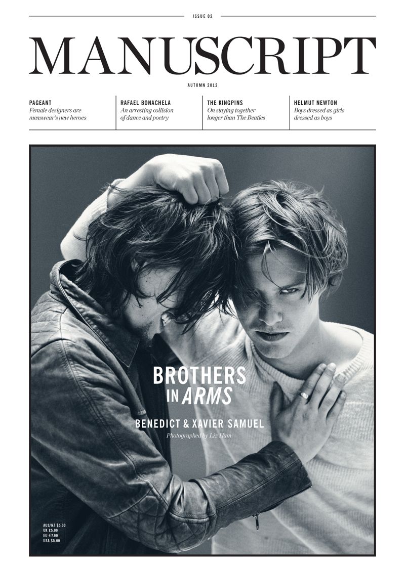 Benedict & Xavier Samuel by Liz Ham for Manuscript