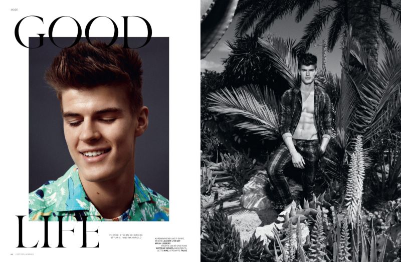 Matt Woodhouse Lounges in Prints for L’Officiel Hommes Germany