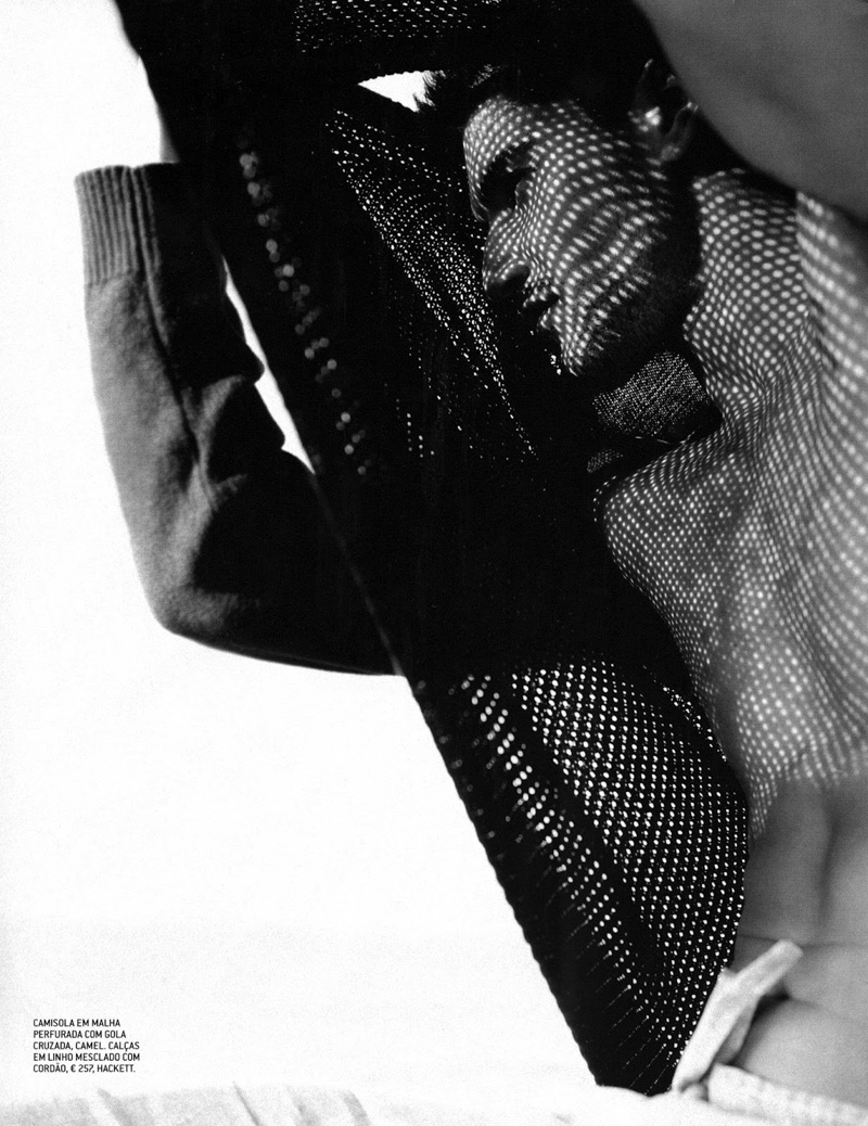 A Quiet Miguel Iglesias Explores the Beach for GQ España