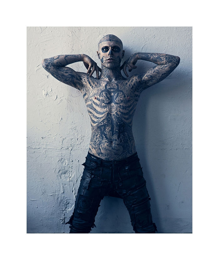 Rick Genest by Mariano Vivanco in Mugler for Vogue Hommes Japan