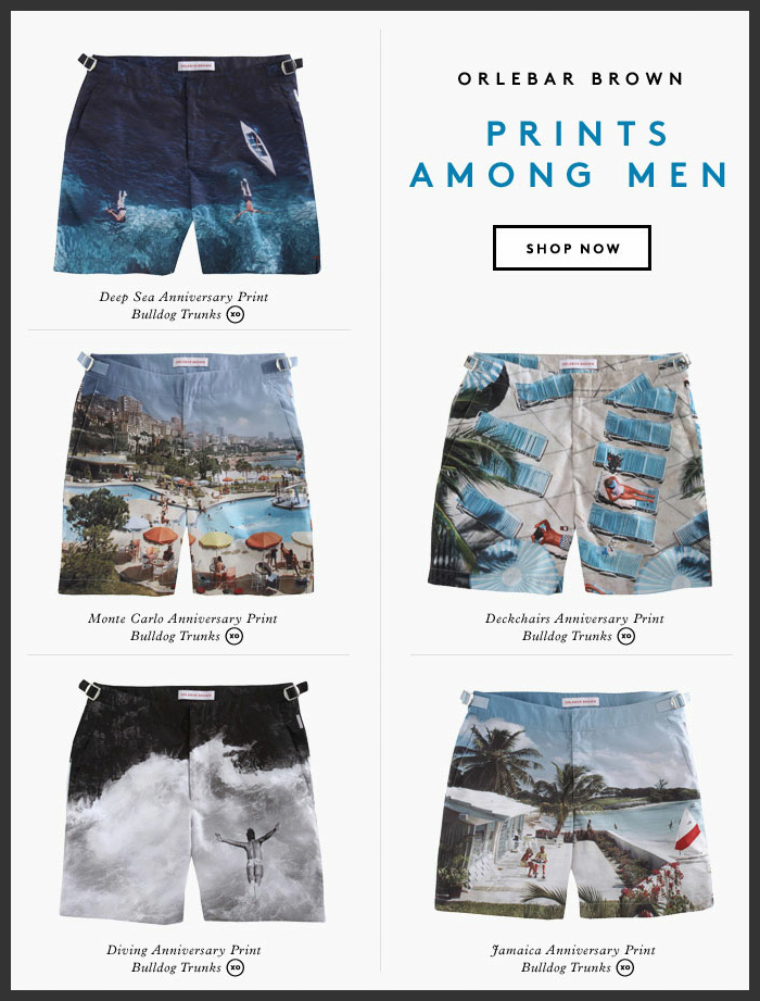 Incoming | Orlebar Brown 5th Anniversary Capsule Collection @ Barneys New York