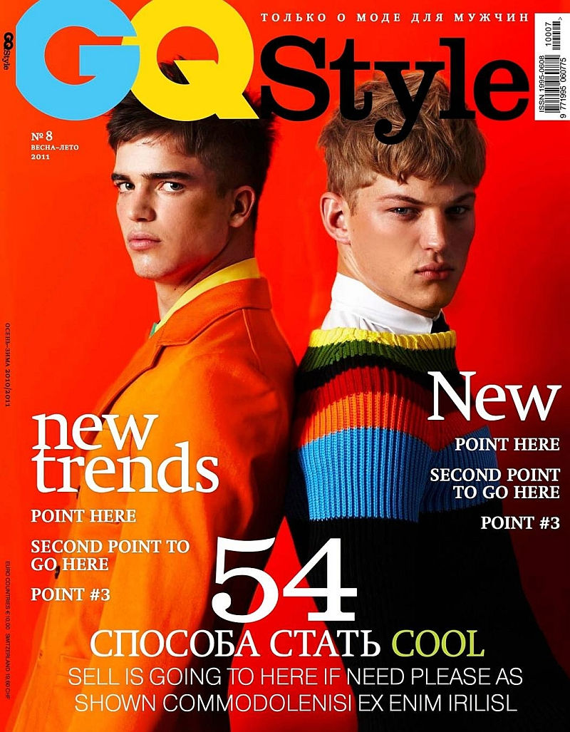 River Viiperi & Sebastian Sauvé by Arnaldo Anaya-Lucca for GQ Style Russia