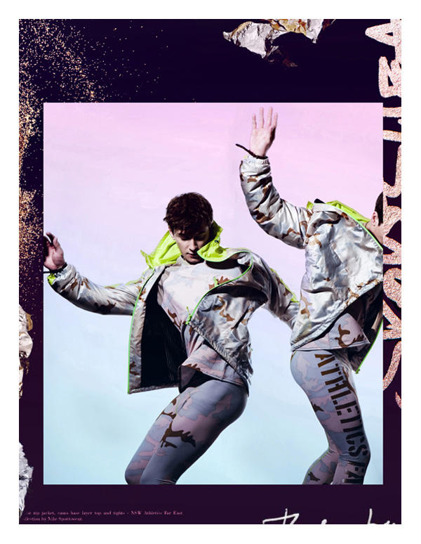 Rory Cottam by Christian Oita in Nike Advertorial for Re-bel