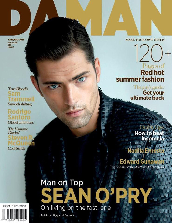 Sean O’Pry Covers Da Man’s June/July 2012 Issue