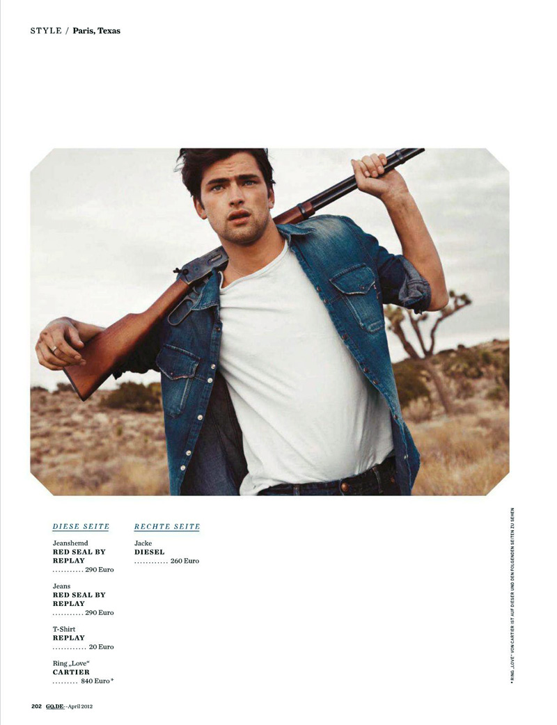 Sean O’Pry by Dan Martensen for GQ Germany