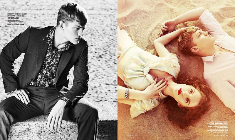 Sebastian Sauvé Has a Cinematic Affair for Harper’s Bazaar Mexico
