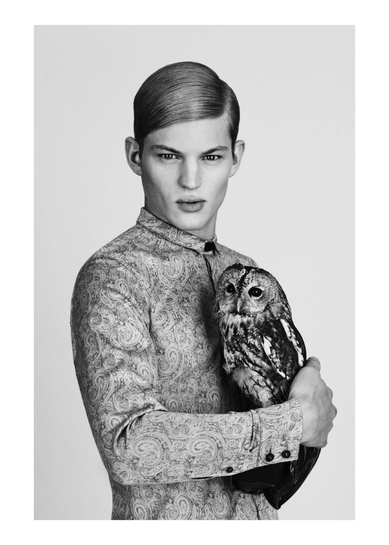 Sebastian Sauvé by Sabrina Theissen for Sopopular Fall/Winter 2012