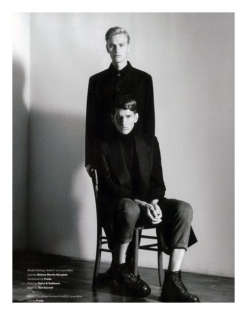 Andre Feulner, Gerhard Freidl, Patrick Kafka & Tom Lander by Francesca Brigida for Essential Homme