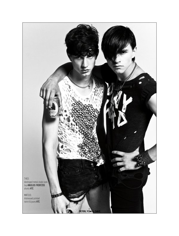Theo Hall & Mateus Rosa by Lorenzo Marcucci in Melrose Boys for Peter, Tom & Dave