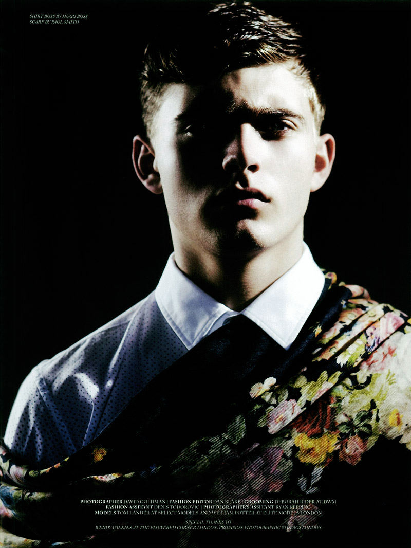 Tom Lander by David Goldman for 7th Man