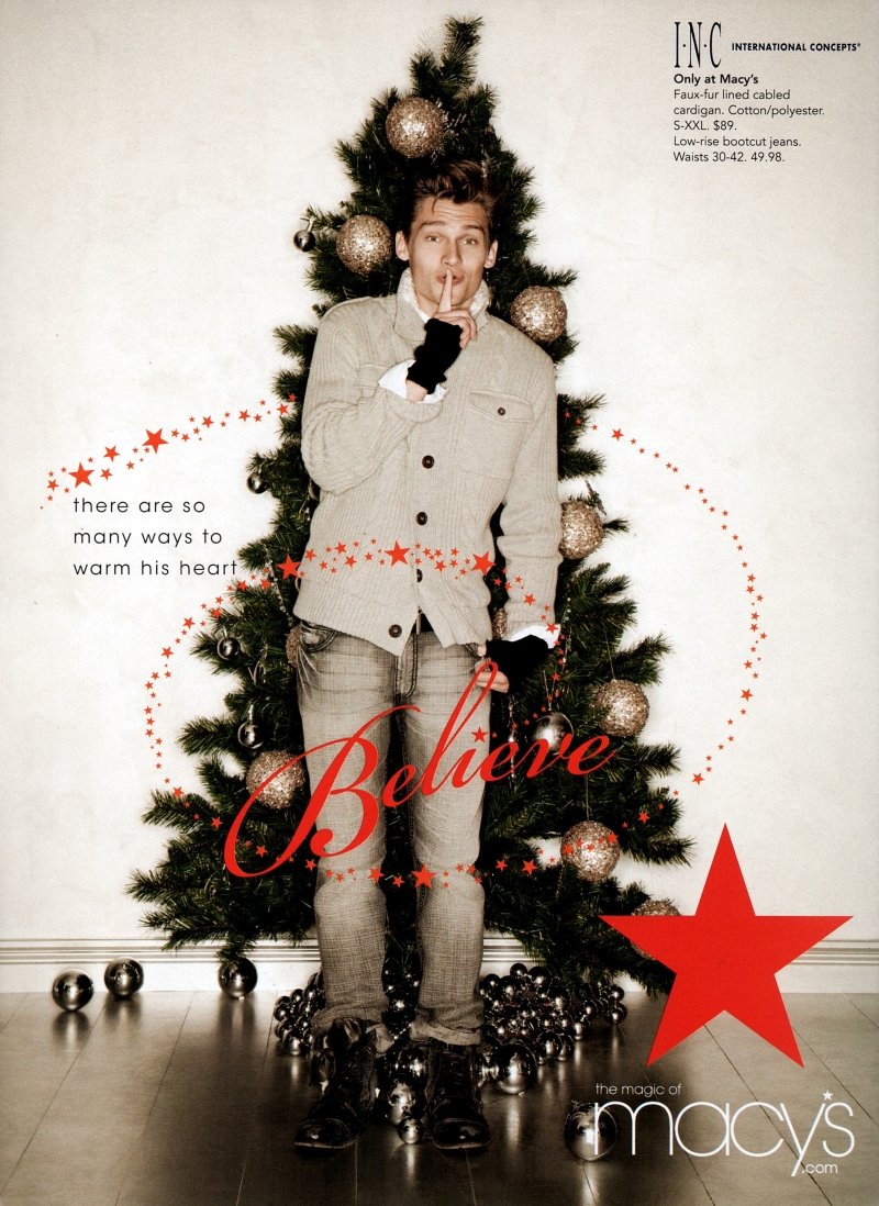 Vladimir Ivanov for Macy’s Holiday 2010 Campaign