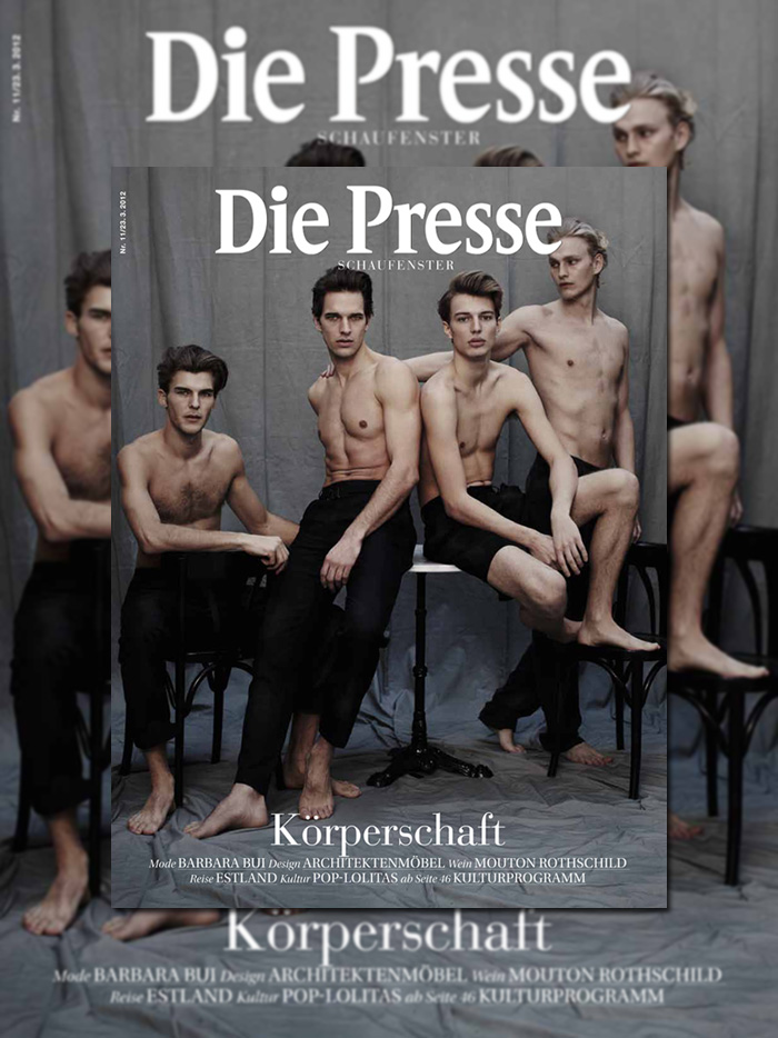 Benedikt Angerer, Gerhard Freidl, Michael Gstoettner & Patrick Kafka by Michael Brus for Die Presse