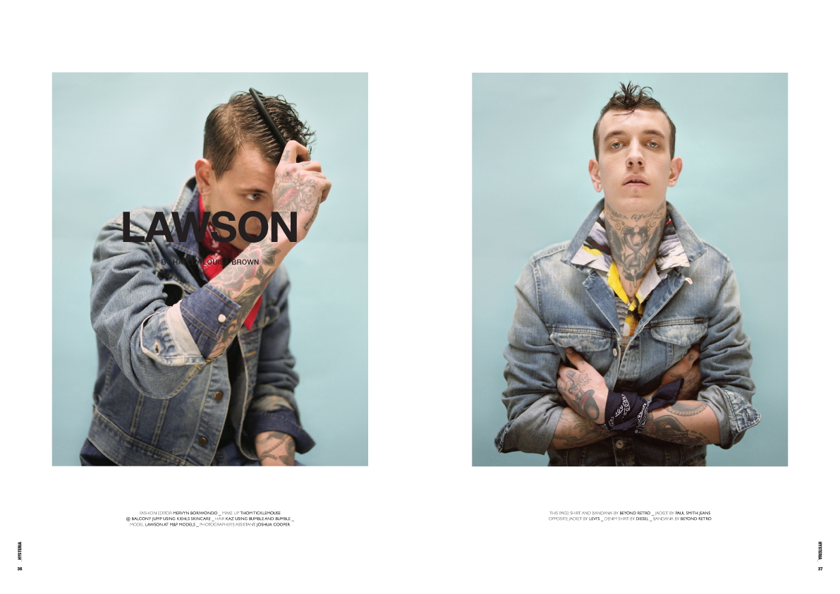 Lawson Dons Denim for Hysteria Magazine