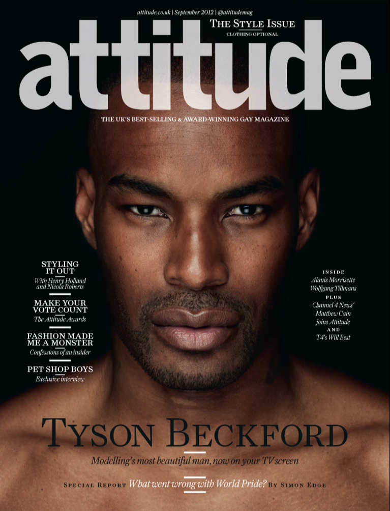Tyson Beckford Covers Attitude's September Issue