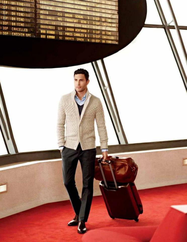 Noah Mills Travels with Style for Banana Republic Fall/Winter 2012 Campaign