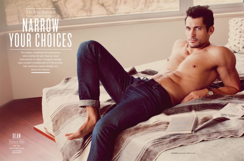 David Gandy Adopts This Season’s Casual Styles for Lucky Brand Fall/Winter 2012