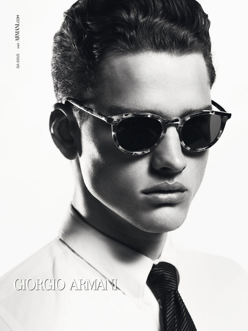 Simon Nessman has a Sharper Image for Giorgio Armani Fall/Winter 2012 Eyewear Campaign