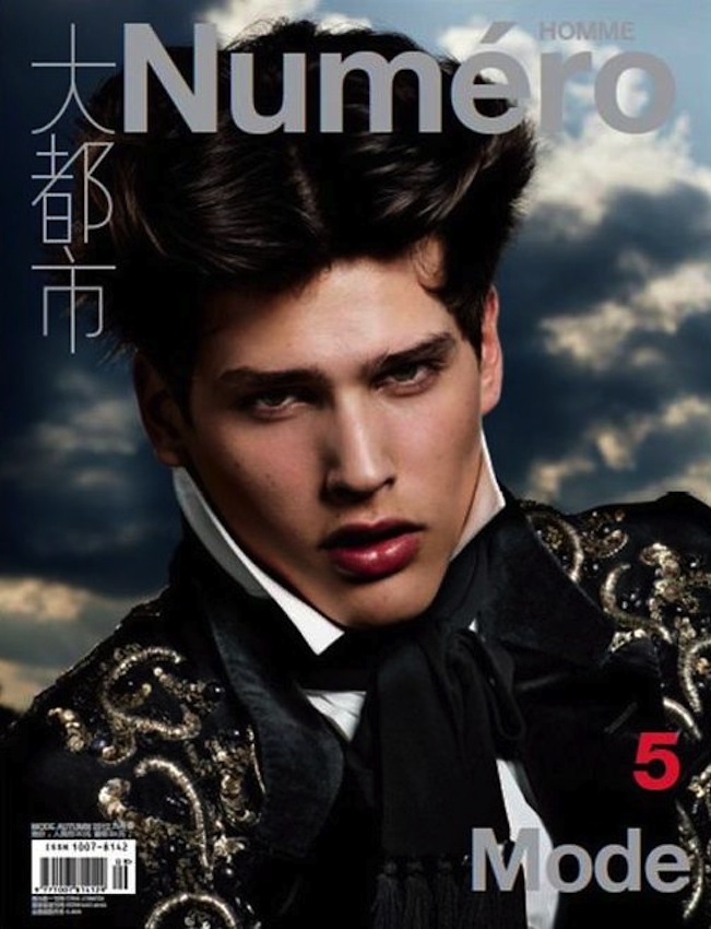 Simon Van Meervenne is a Baroque Vision for Numéro Homme China #5 Cover