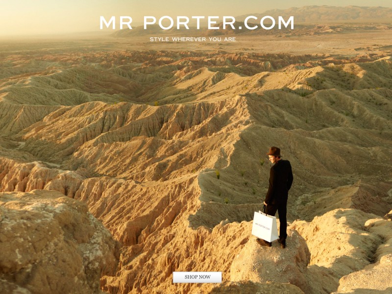 MrPorter ipad landscape