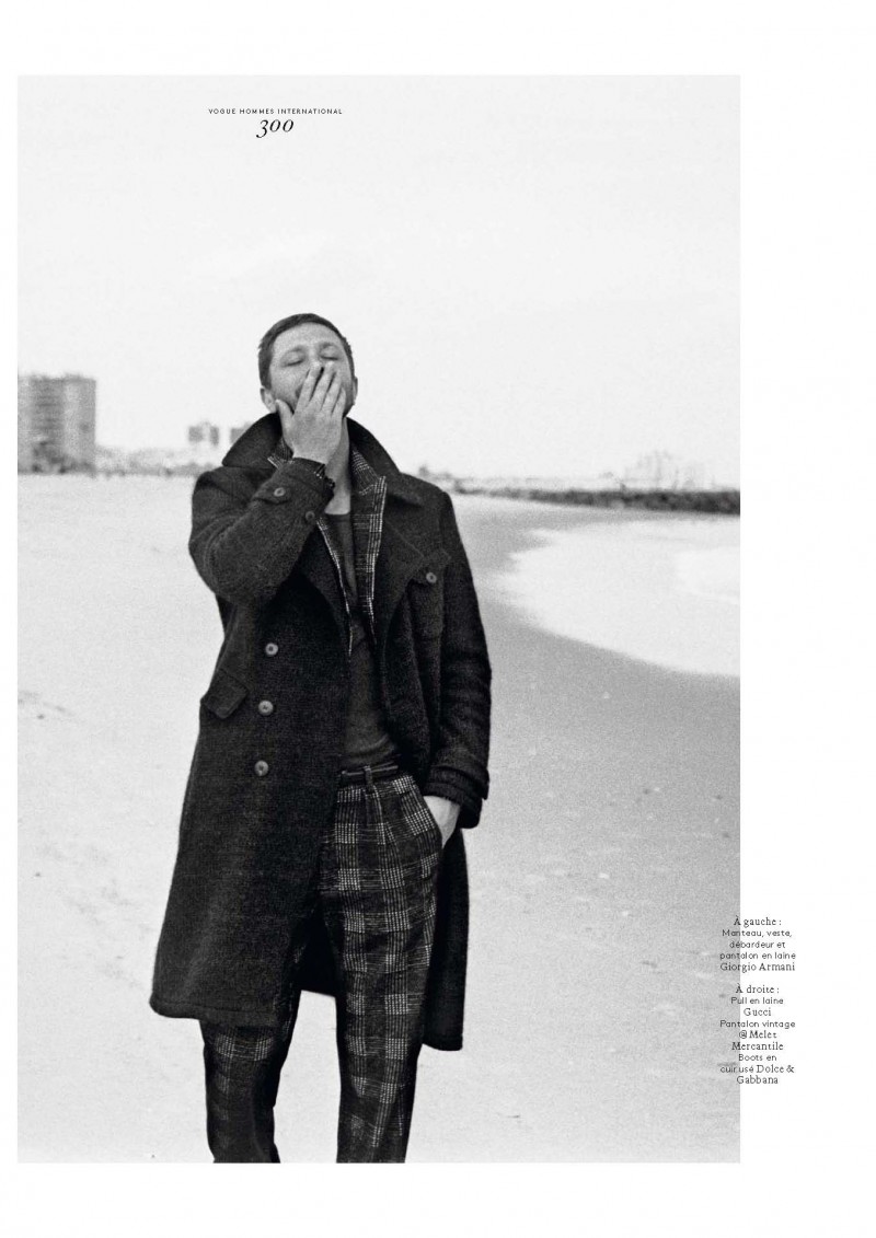 Actor Ebon Moss-Bachrach Roams the Streets for Vogue Hommes International