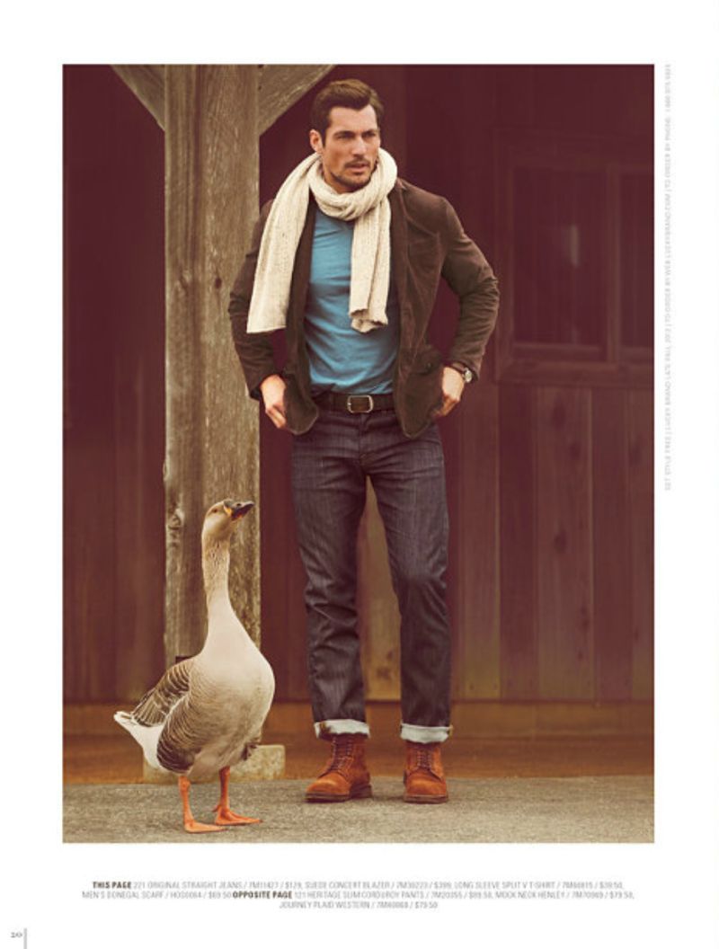 David Gandy Stands the Test of Time for Lucky Brand’s September 2012 Catalogue