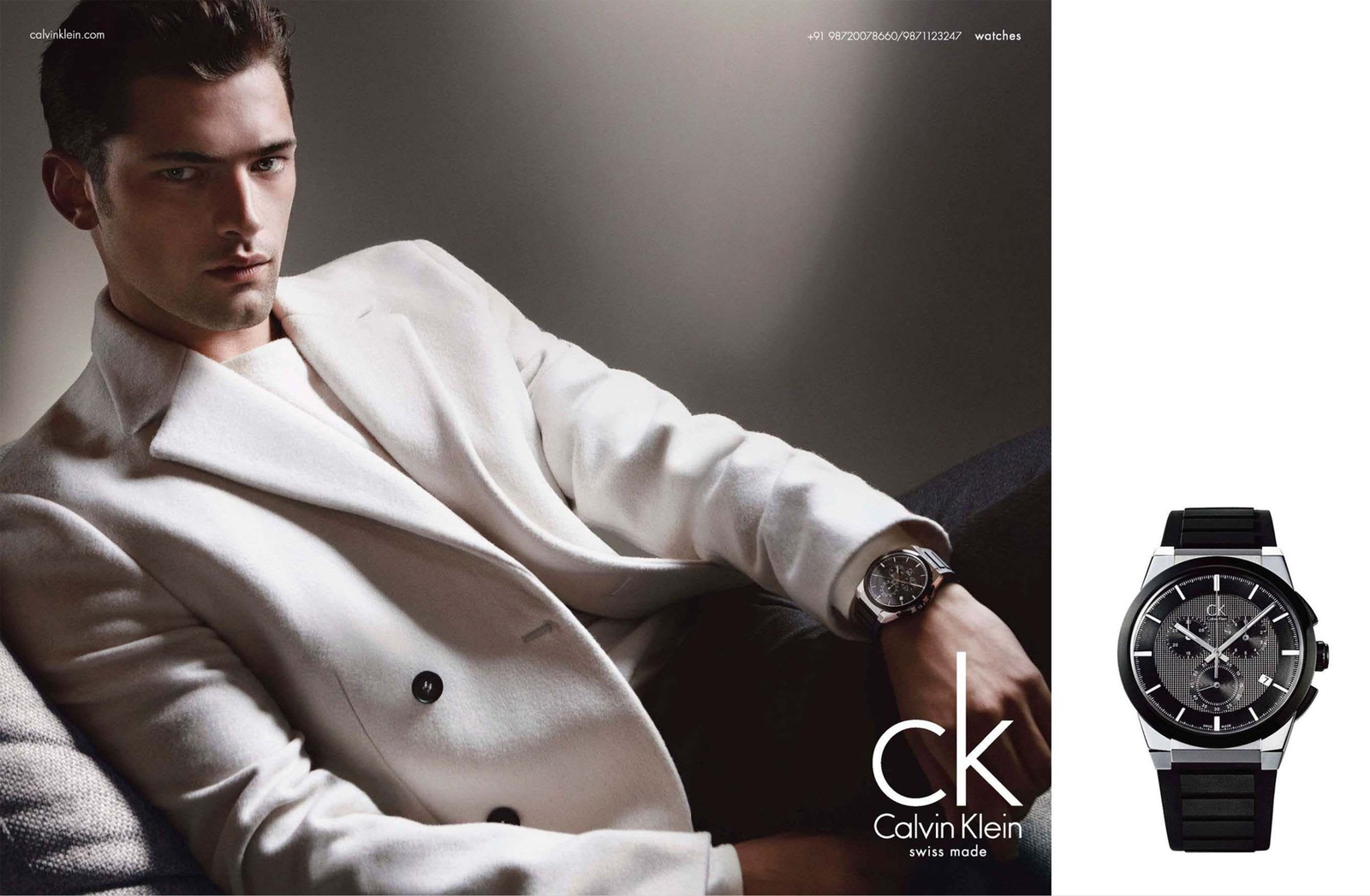 Sean O’Pry is a Timeless Vision for Calvin Klein Fall/Winter 2012 Watches Campaign