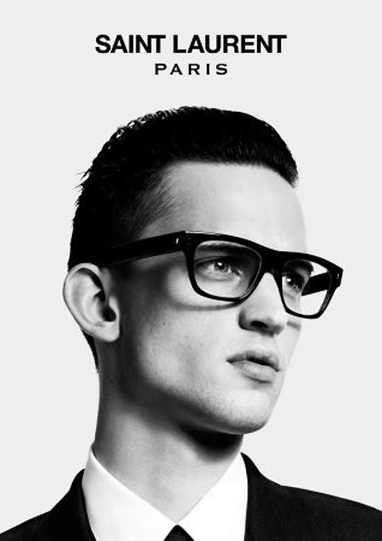 Hedi Slimane Captures Brayden Pritchard for Saint Laurent Paris’ Fall/Winter 2012 Eyewear Campaign