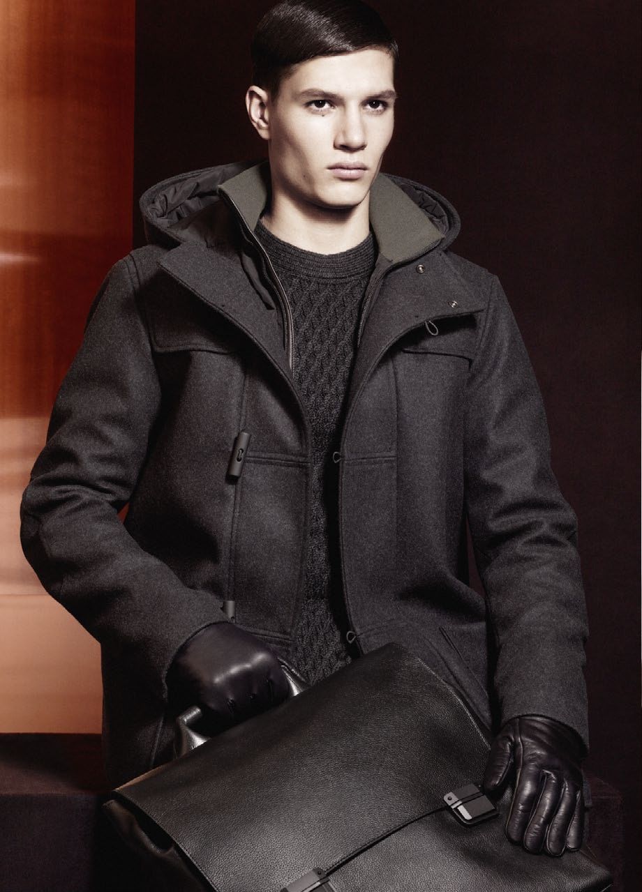 Sascha Weissenborn Dons a Strong Masculine Silhouette for Z Zegna Fall/Winter 2012 Campaign