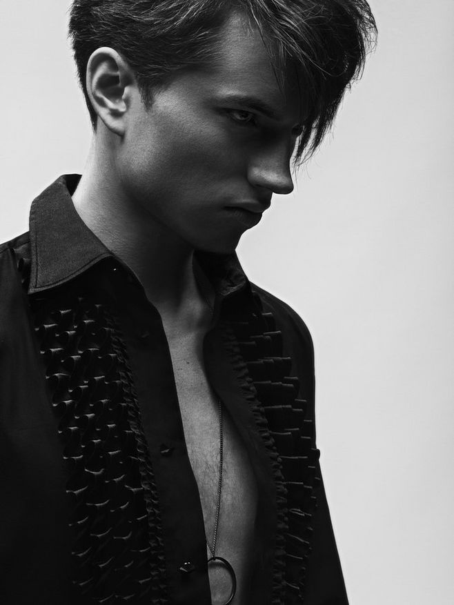 Kristjan wears shirt Kirill Safonov and chain Projekt.