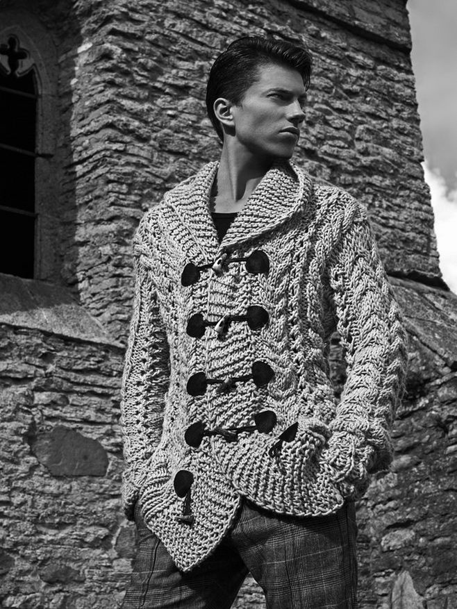 Kristjan wears cardigan Kristel Kuslapuu and trousers Kalle HT.