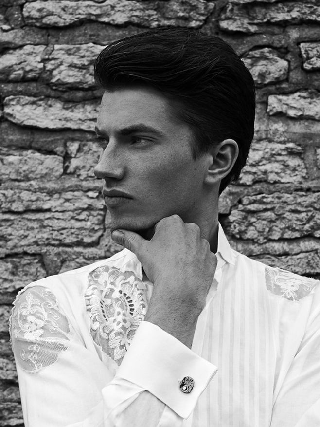 Kristjan wears shirt ReUse Republic by Nele Roosimägi and cufflinks Kadri Tulev.