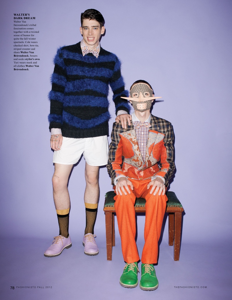 Cole Mohr & Yuri Pleskun by Jens Ingvarsson for Fashionisto Fall 2012