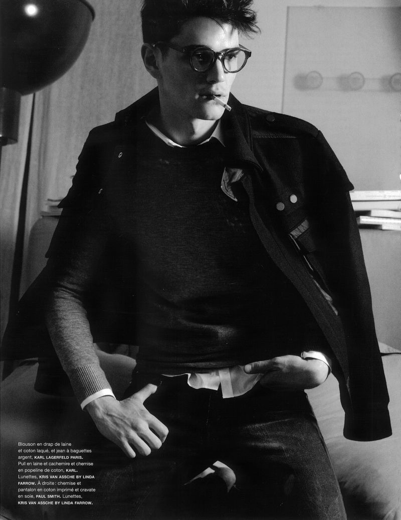 Karl Lagerfeld Photographs Julien Sabaud for Numéro Homme
