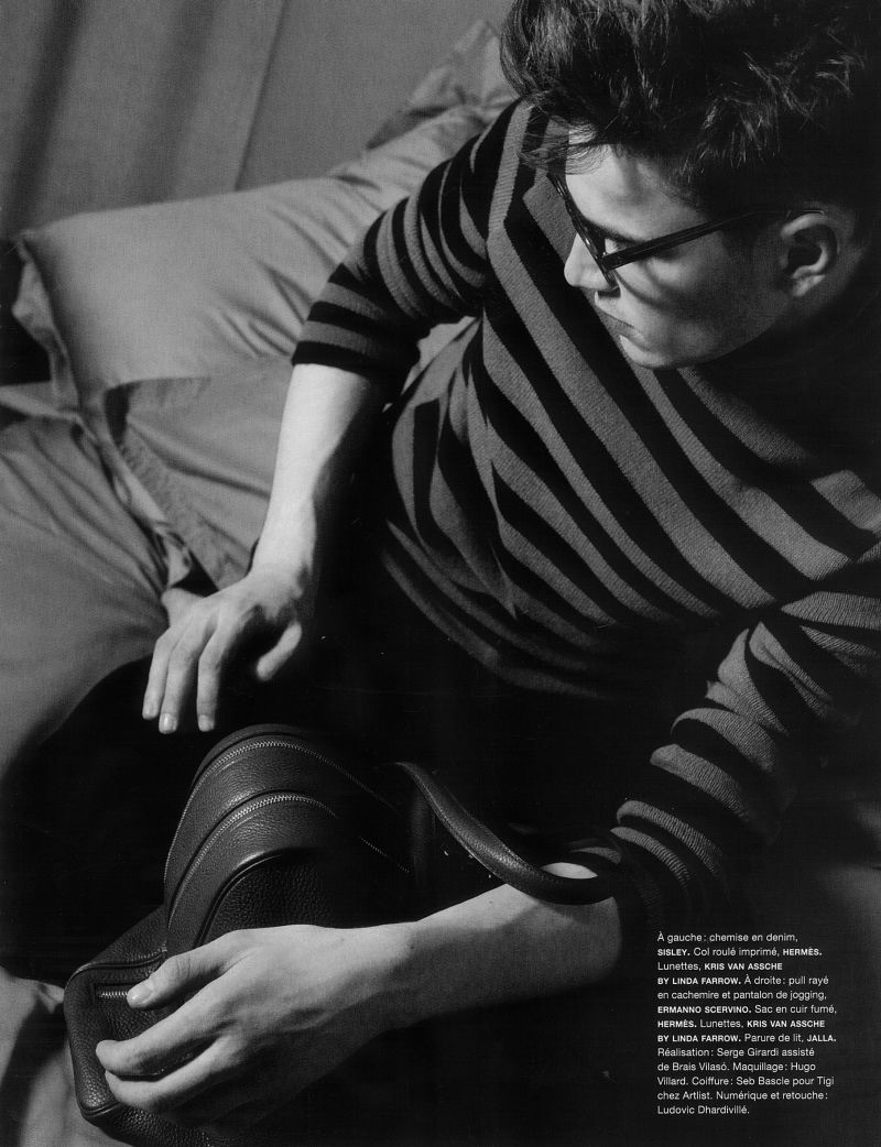 Karl Lagerfeld Photographs Julien Sabaud for Numéro Homme