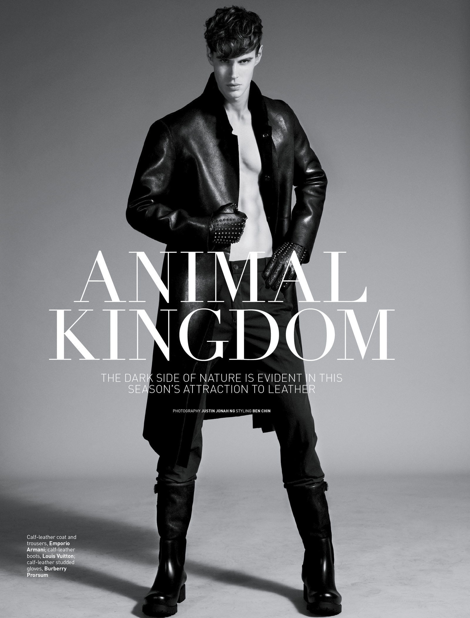 Marko Martinovic Stuns in Leather for August Man