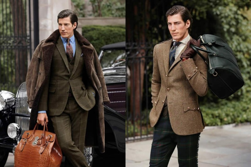 Doug Pickett & Oriol Elcacho Front Ralph Lauren Purple Label Fall ...