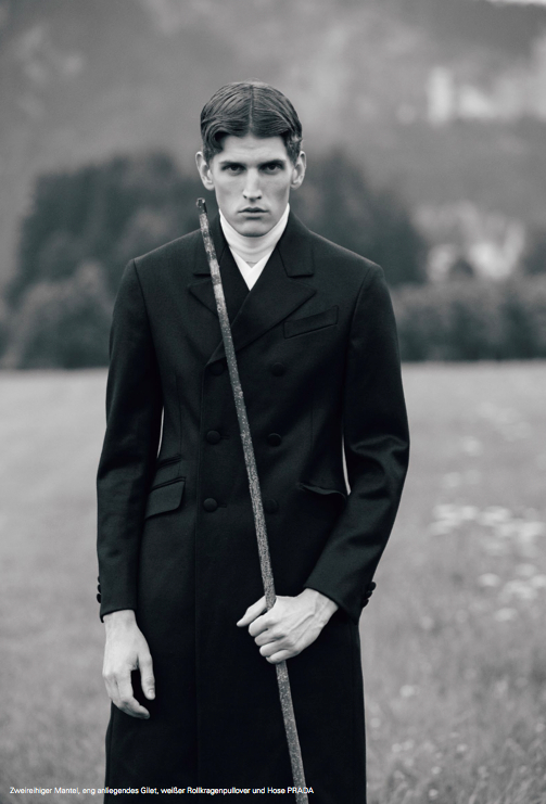 A Lone Andre Feulner Plays the Sophisticated Dandy for Achtung Magazine